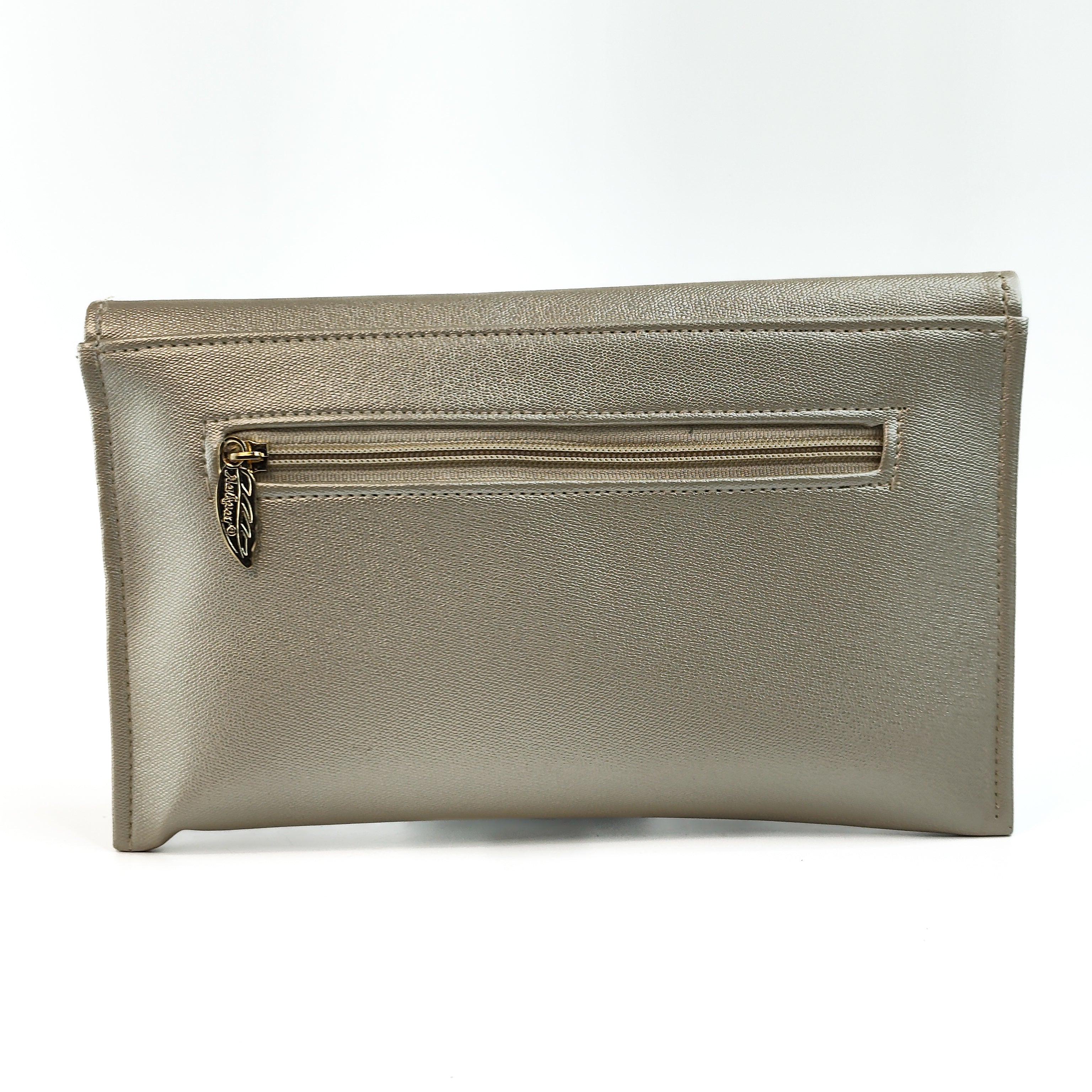 Crystal Drape Envelope Soft Clutch