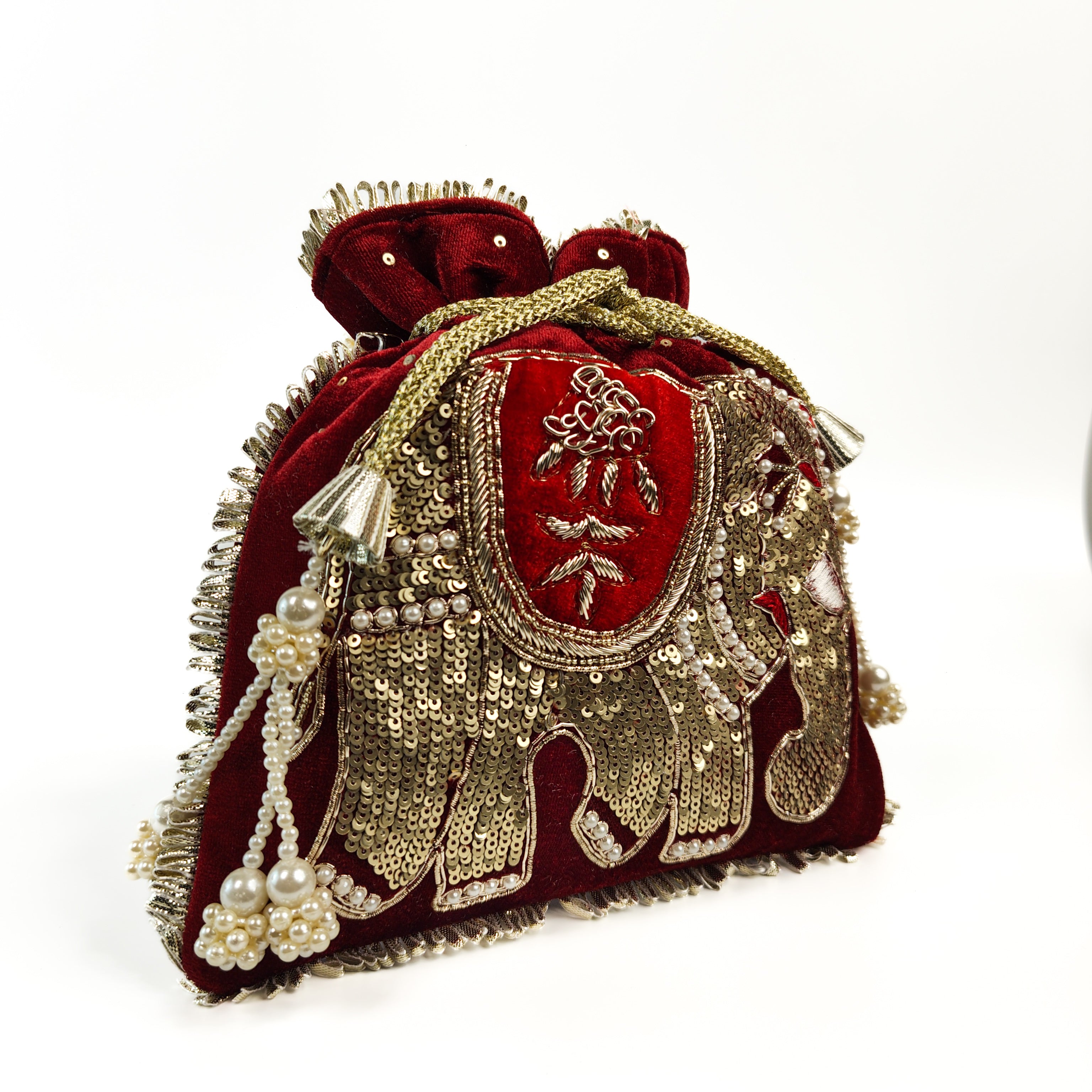 Royal Gajraj Velvet Potli