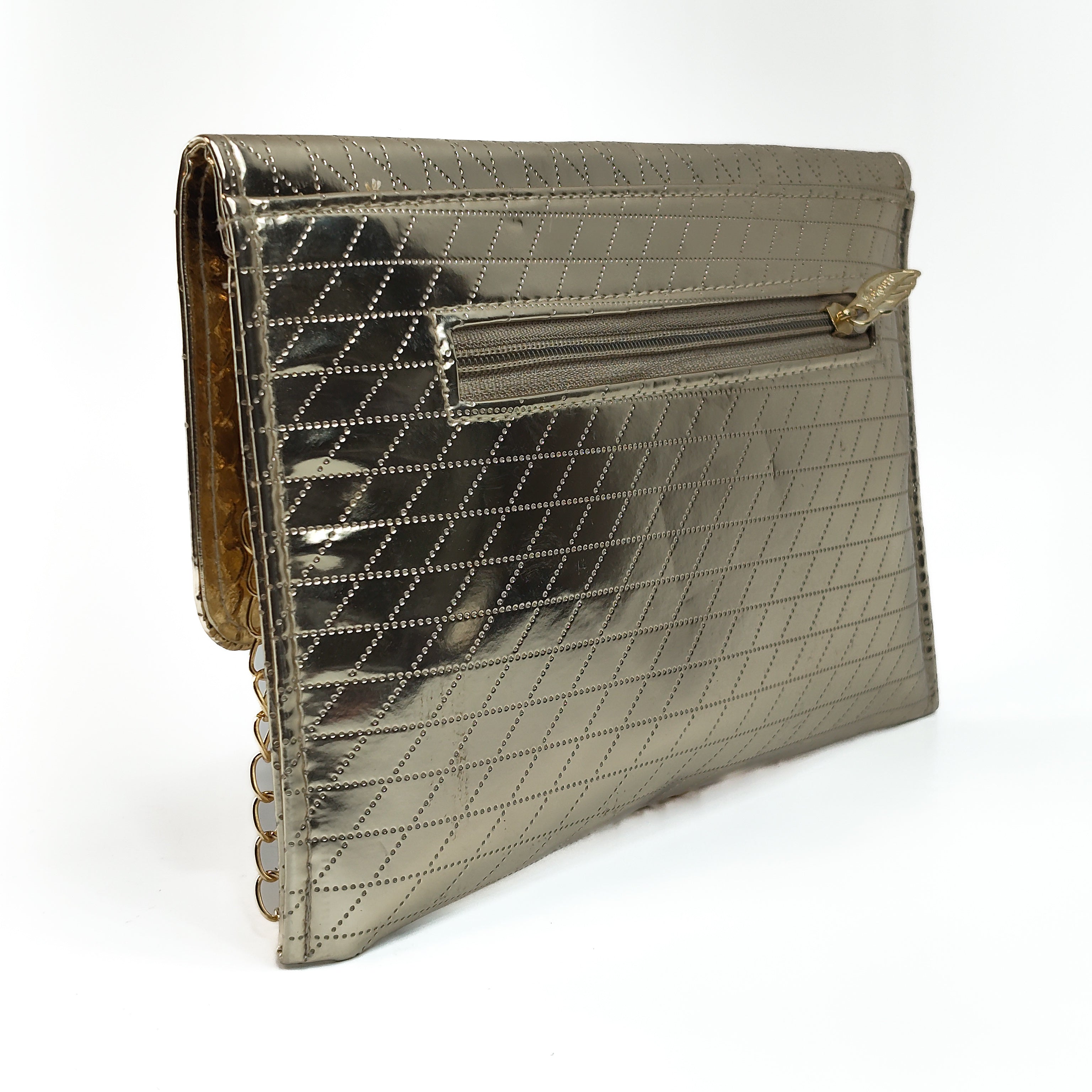 Luxe Flora Gold Soft Clutch