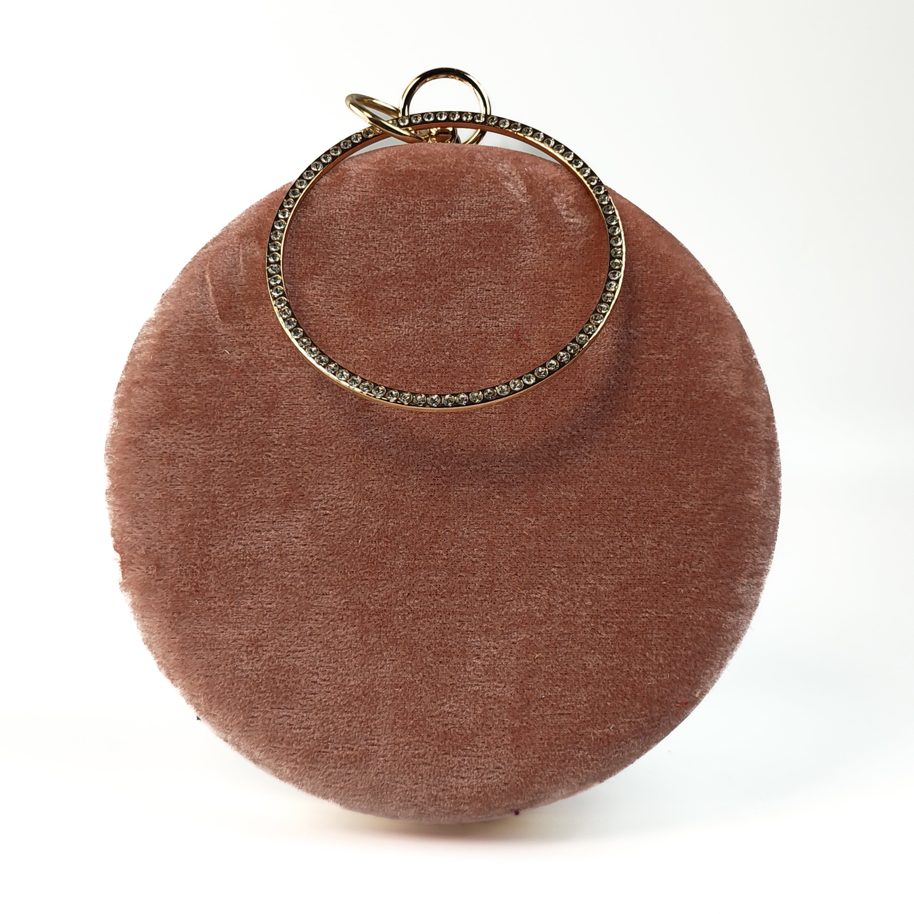 Royal Radiance Velvet Ring Handle Clutch