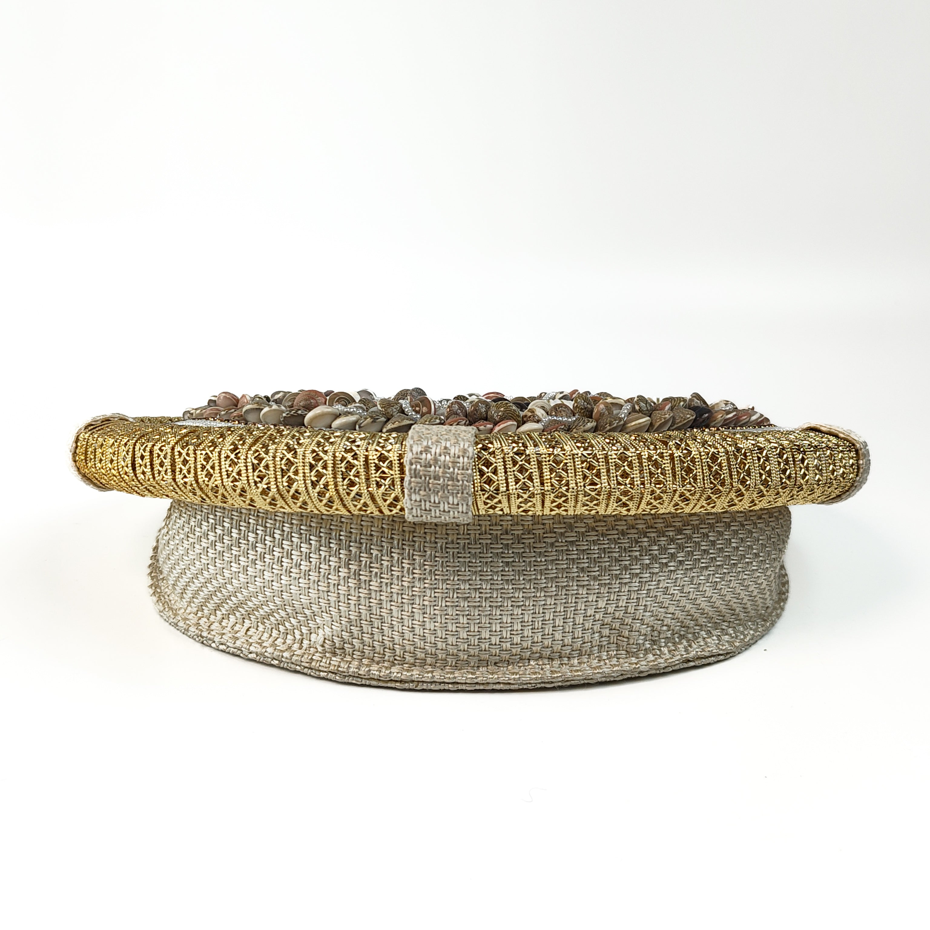 Stellar Shadow Statement Round Clutch