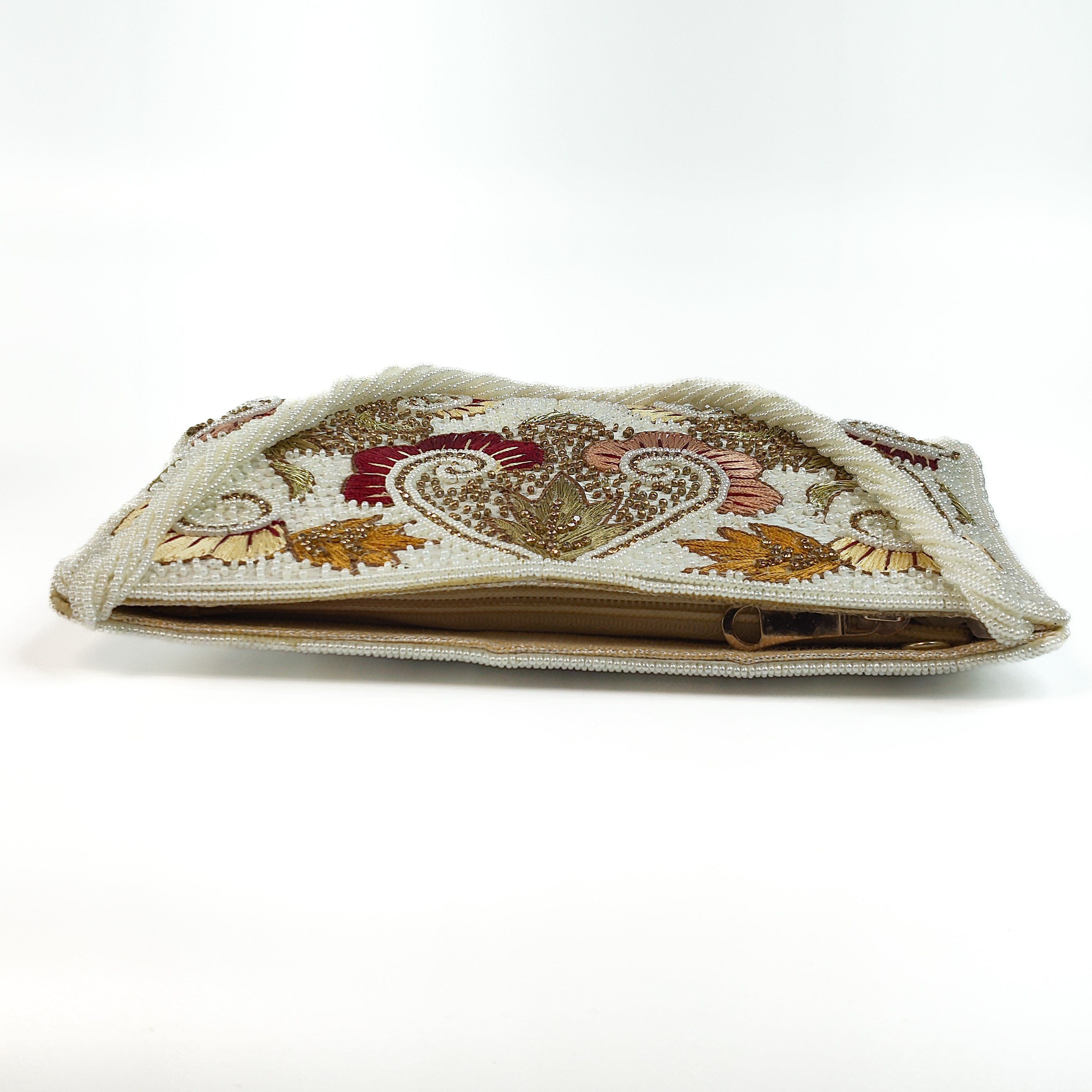 Pearl Bloom Luxurious Handcrafted Soft Clutch