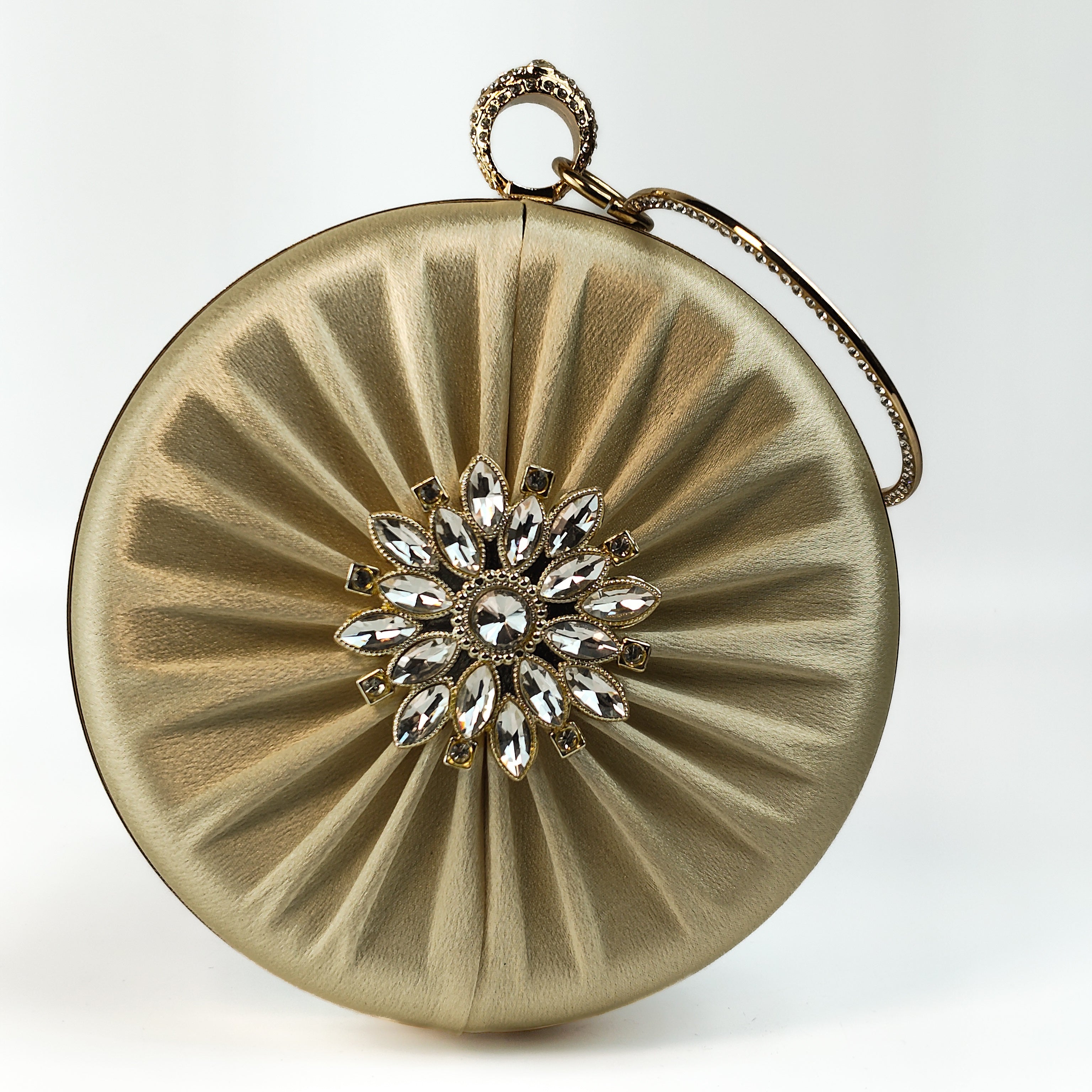 The Gilded Aura Ring Handle Clutch