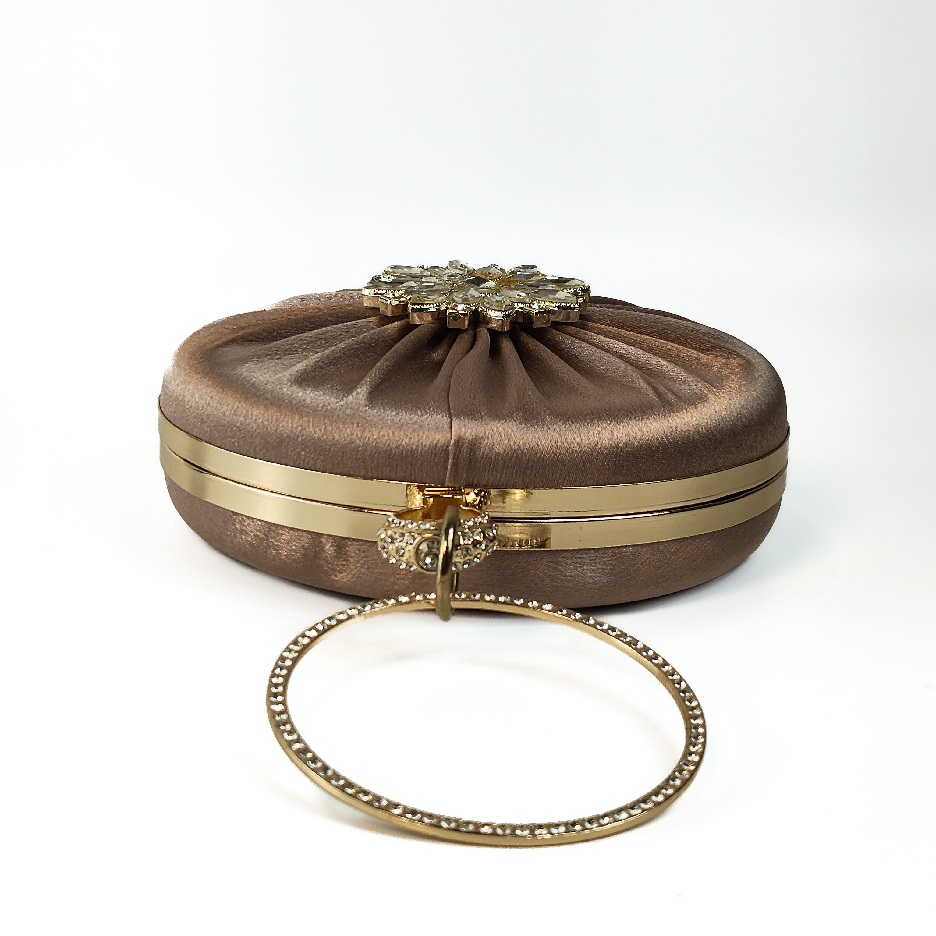 The Bronze Aura Ring Handle Clutch