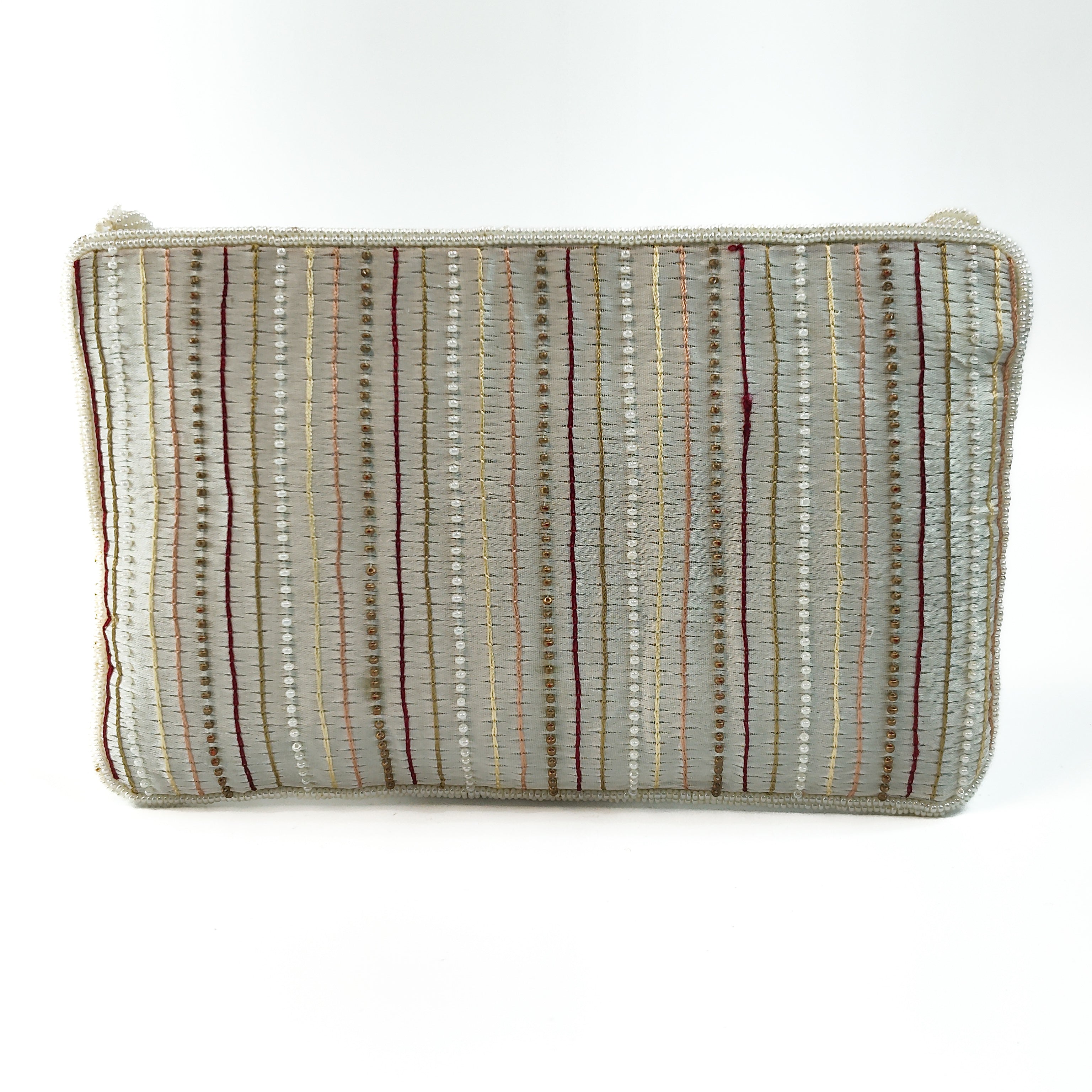 Pearl Bloom Luxurious Handcrafted Soft Clutch