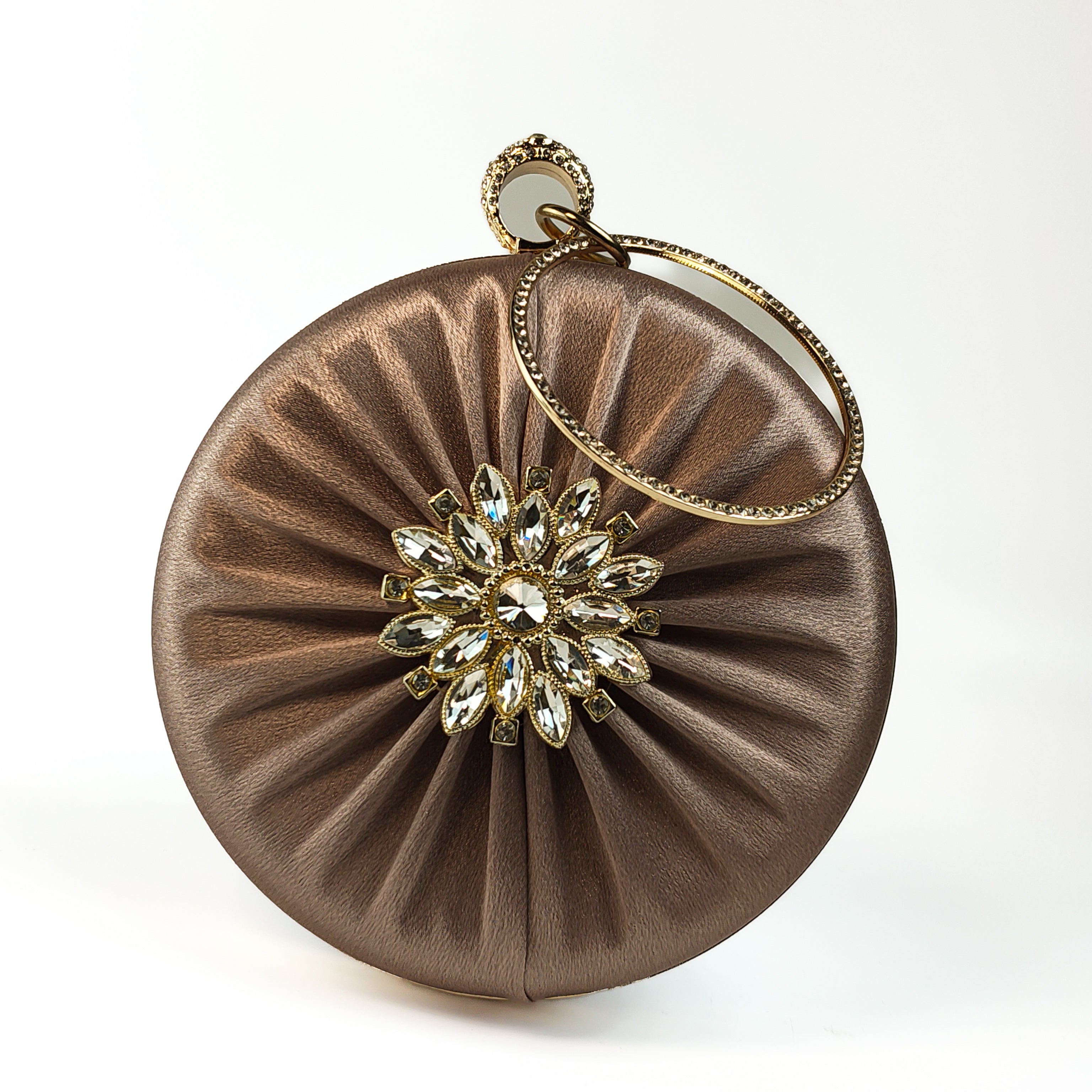 The Bronze Aura Ring Handle Clutch