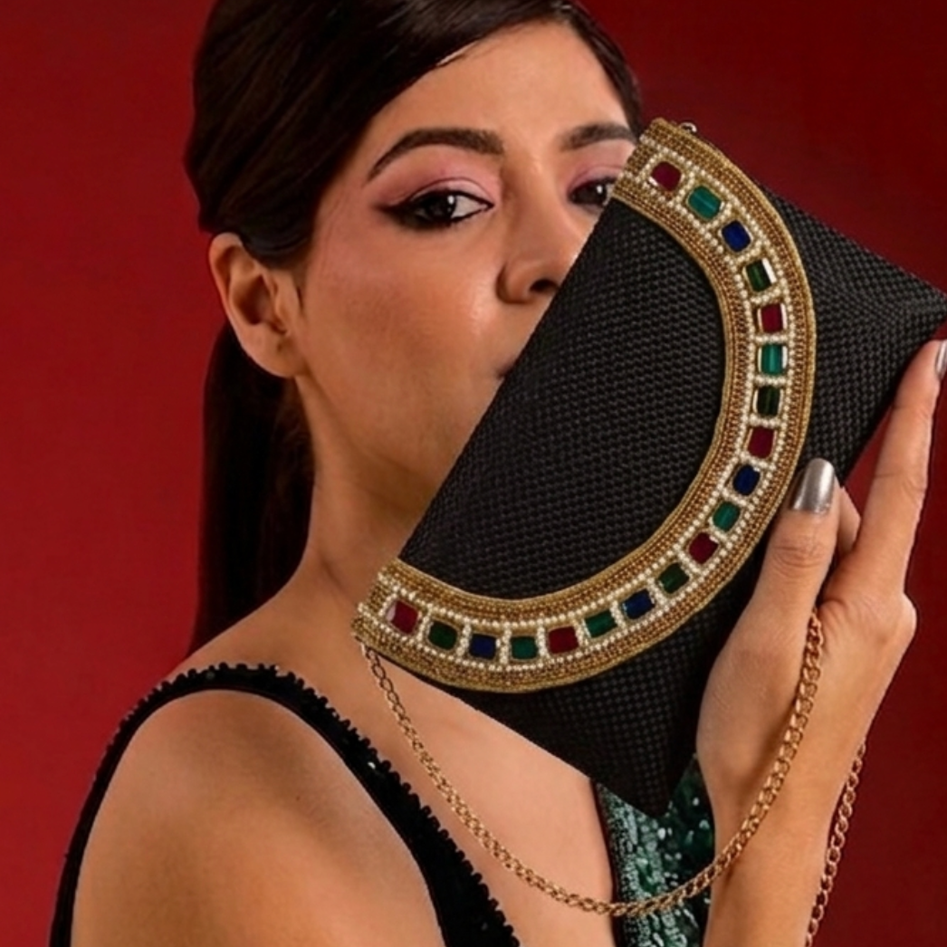 Satrangi Arc Statement Clutch