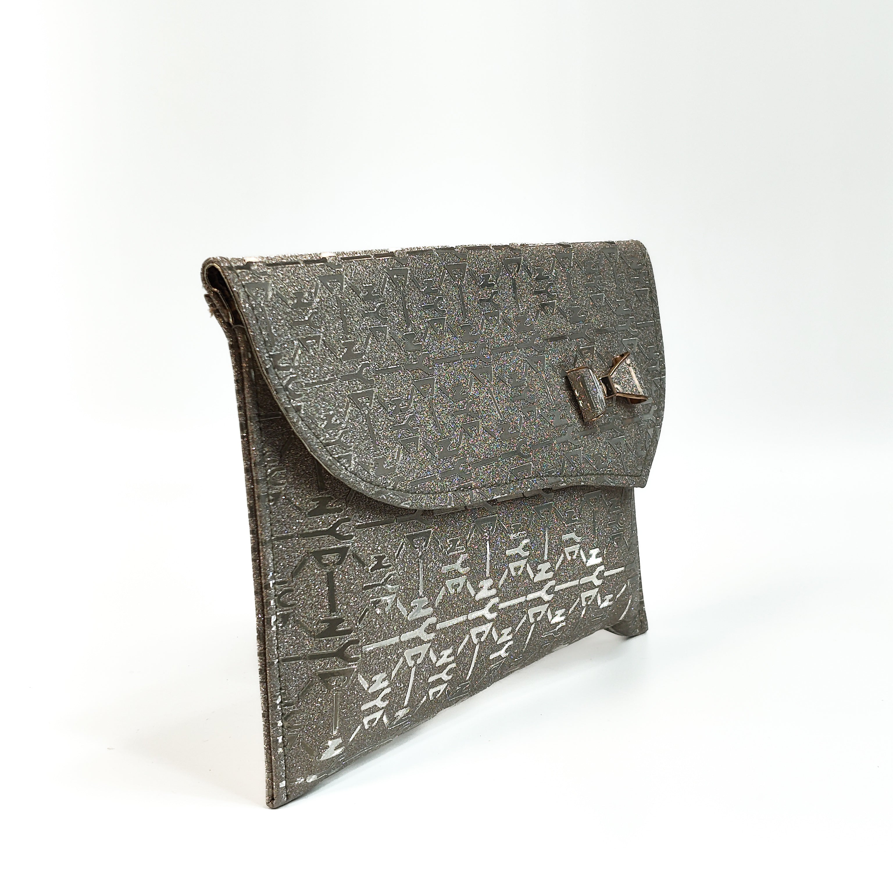Golden Whisper Envelope Soft Clutch